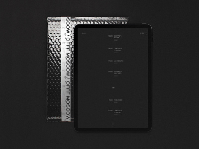 OFFF Moscow '19 black blackandwhite brand brand identity branding cover dark design idenity interaction label minimal mockup packaging texture type ux web