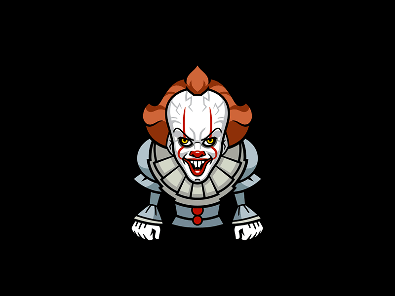 IT: Chapter 2 animated sticker cartooning character design clown derry gif horror it omg pennywise stephen king warner bros welcome to derry