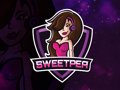 SweetPea Gamer Logo e sports e sportslogo esportslogo gamer ps4 stream sweetpea twitch xbox