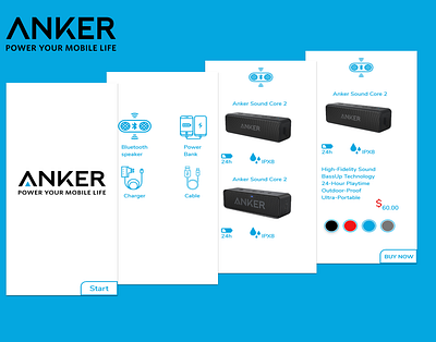 anker mobile application concept design ui ux