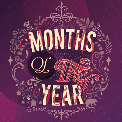 Month of the year design graphicdesign lettering lettering art letters typography