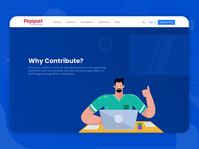 Content Contribute Page branding design illustration web