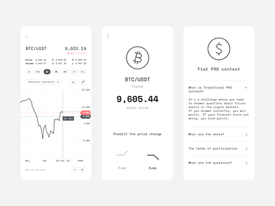 Paper trading app #7 blockchain chart crypto ios app light mobile app ui mobile ui trading trading app