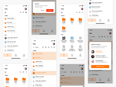 File Manager iOS App - Concept app design color ios app layout ui ux visual design