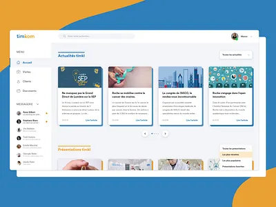 Internal Article Dashboard article blog dashbord uxui