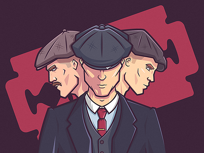 Peaky Blinders 2d character character design illustration illustrator peaky blinders vector vector design