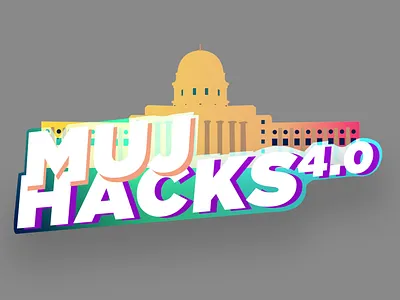 MUJHACKS Snapchat Geofilter art branding design flat icon illustration illustrator logo minimal vector