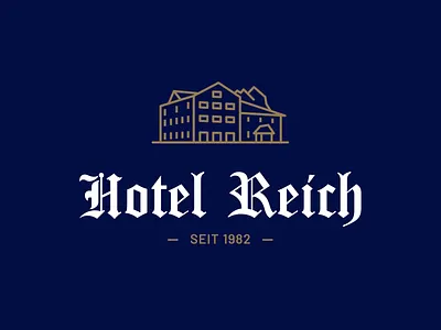 Hotel Reich elegant germany hotel logo luxury moye moyedesign old vacation