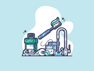 Minty Fresh adobe art cartoon clean color creative designer dribbble flat fresh graphic graphic design illustration illustrator mint modern portfolio shot simple