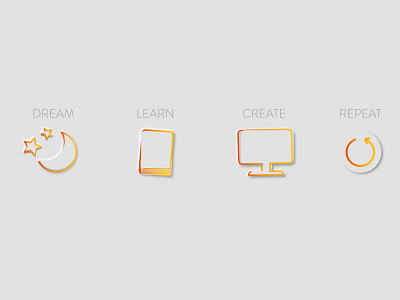 Icon set - Linkedin header adobe illustrator digital design gradient icon neumorphism ui uidesign visual art visual design