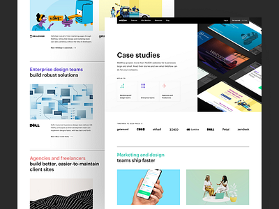 Webflow Customers — Design case study clean customers icon web design webflow