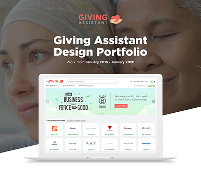 2020 Giving Assistant Design Portfolio b corporation b2b business partnerships digital marketing graphic design icon design illustration marketing marketing design nonprofit product design ui design visual design web design