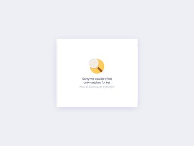 Search Empty State UI Design dailyui empty state empty state design empty state ui ildiesign no results no results ui search search bar search result ui ui design ui pattern ux ux design