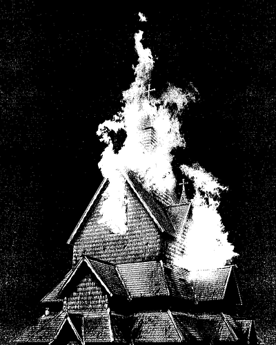 Hostage Animal black metal church burn fire ngnm