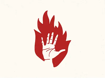 High Five branding logo texture vector