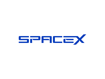 SpaceX Logo Redesign brand brand identity branding design exploration figma logo minimal rocket space spacex