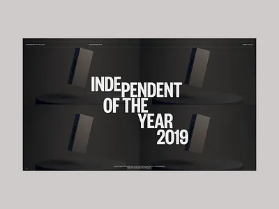 Independent of the year on Awwwards promo ui ux video web website