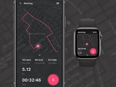 Daily UI 20: Location Tracker 020 app branding dailyui dailyuichallenge design location running tracker ui