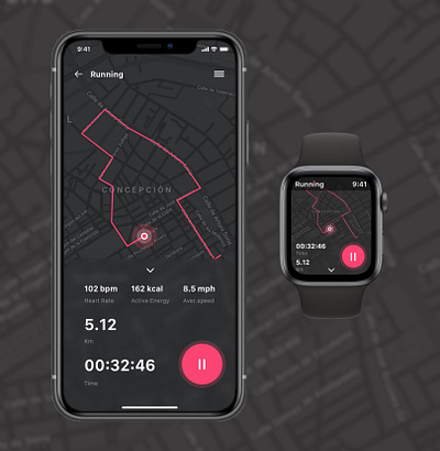 Daily UI 20: Location Tracker 020 app branding dailyui dailyuichallenge design location running tracker ui