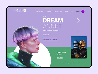 The Boston Museum of Art art museum site design ui ux ui design ux design web design