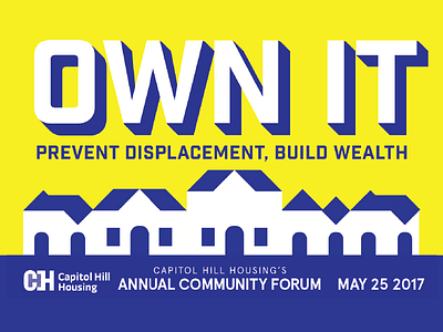 Capitol Hill Housing poster concept design equity illustration social justice