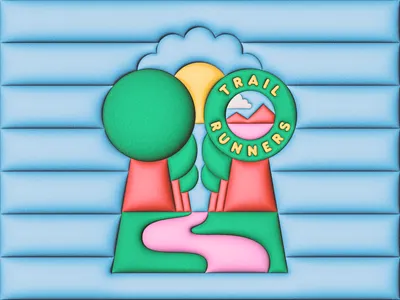 Puffer Jacket clouds hiking jacket merch outdoor puffy running sun trails trees