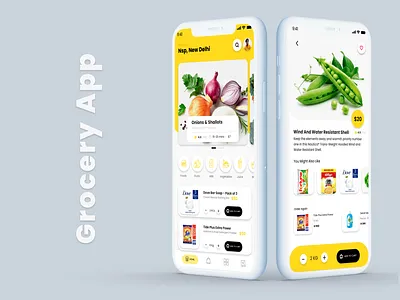 Grocery App 2020 - PART 1 2020 design app branding design food order grocery app grocery store illustration logo rkhd typography ui ux web