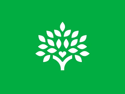 Besa / Mark besa branding giving green heart identity leaf leaves logo nonprofit tree volunteer