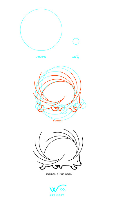 shapes of a doodle day II brand branding branding and identity creative direction design hike identity illustration maps myth porcupine thewayfindercompany vector