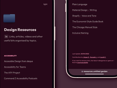 Design Resources – Dark mobile ui web design