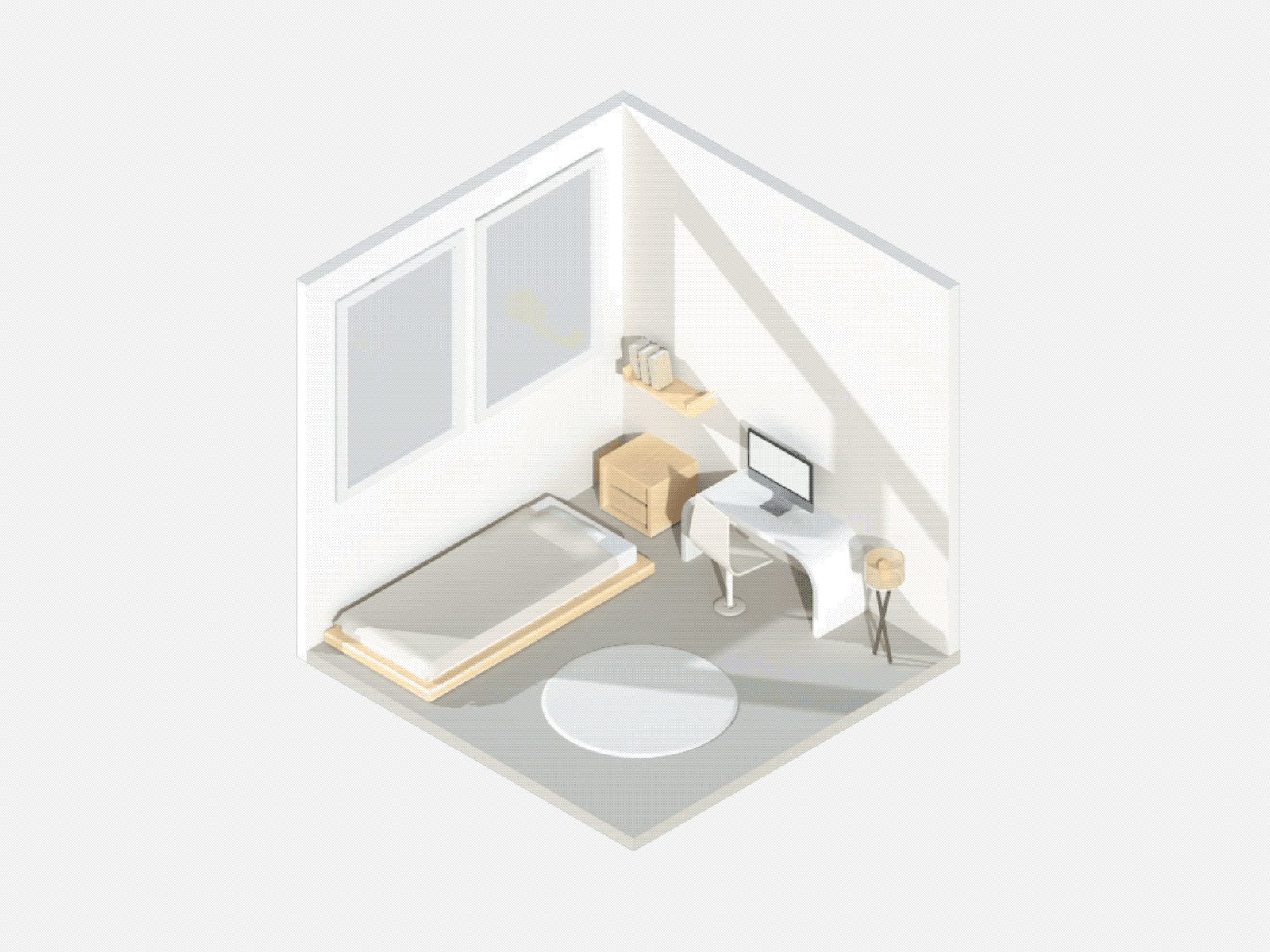 Isometric room 3d 3d motion c4d cinema4d isometric isometric design isometric room motion motion graphic motion graphics room