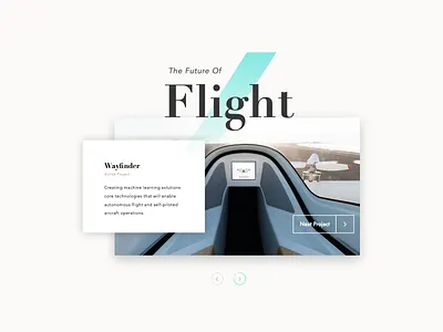 Aerospace Website Vignette abstract aerospace branding design exploration marketing ui ux design vignette visual design