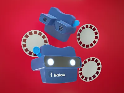 RetroView 3d 3dprint art art direction c4d character design cienema 4d facebook viewmaster