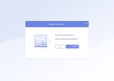 Window Confirmation 3d clean confirmation dialog flat illustration minimal modal ui ui component visual window window confirmation window design windows