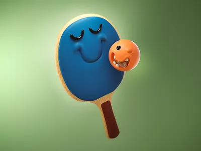 Toxic Love 3d 3dprint art direction c4d character cienema 4d friends graphic design ping pong texture