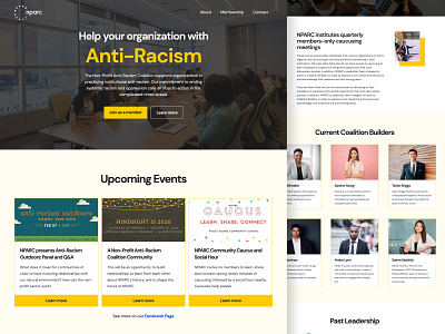 Non-Profit Website Redesign – NPARC Seattle landing page non profit nonprofit web design website