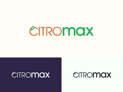 Citromax Fertilizer Logo branding design flat identity logo minimal typography