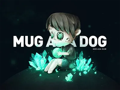 MUG ASA DOG cartoon children color cool cute design game illustration star universe
