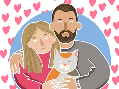 Family’s illustration art cat illustration catlovers design family family portrait illustration