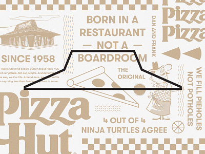 Pizza Hut branding fastfood food illustration packaging pattern pizza pizza logo pizzeria restaurant type typography