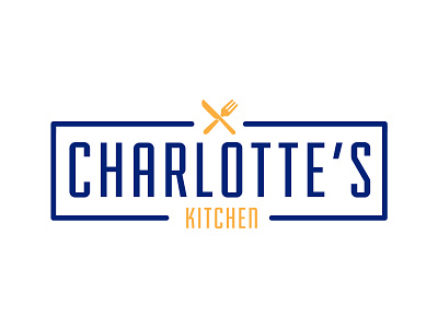 Charlotte's Kitchen Rebrand branding chicken food food and drink food truck fork kitchen knife reband