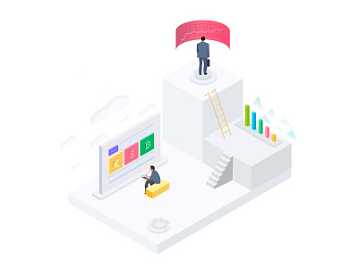 Isometric Illustration abstract city cityscape dribbble icon illustraion illustration illustrator isometric vector