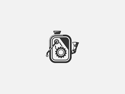 Little machine machine steampunk grey white