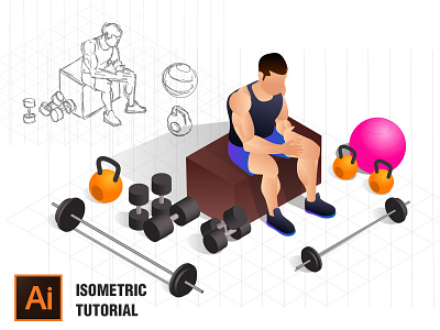 Isometric fitness illustration adobe illustrator tutorial adobe illustrator adobe illustrator tutorials arttutor cocept design tutorials fitness illustration how to make isometric designs illustrator for beginners illustrator tutorials isometric art tutorials isometric design tutorials isometric drawing isometric drawing tutorials isometric game design tutorials isometric grid isometric tutorials vector art tutorials vector design tutorials