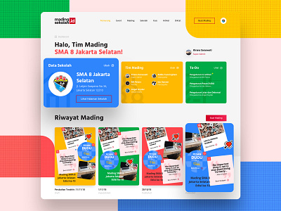 Mading Sekolah mading sagadigitalstudio school ui ux web