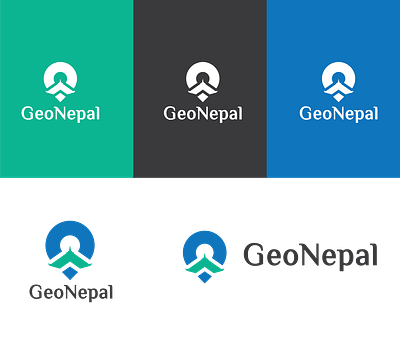 Logo and visual identity design of GeoNepal branding design geonepal growinnova logo logo and visual identity logo design nepali design nepali designer vector visual identity