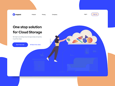 Cloud Storage Solution Web Service Website design designer interface landing layout minimal minimalistic page typography ui uidesign uiwebdesign userinterface ux web webdesign webpage website