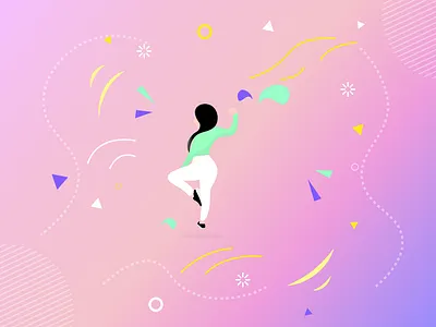 Fitness Women Illustration beautiful clean colors design illustration minimal sketch ui ui design vector
