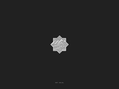 Vay Halal logo halal lines logo mountains wolf wolves