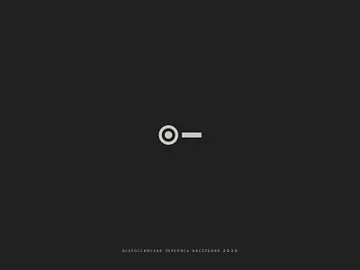 All Russian population census 2020 concept 2020 bullet census eye logo point